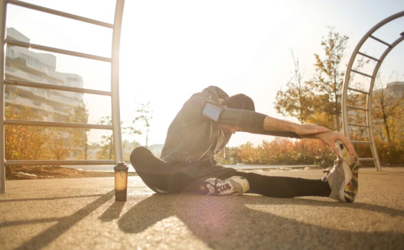 Man Stretching Before Exercise